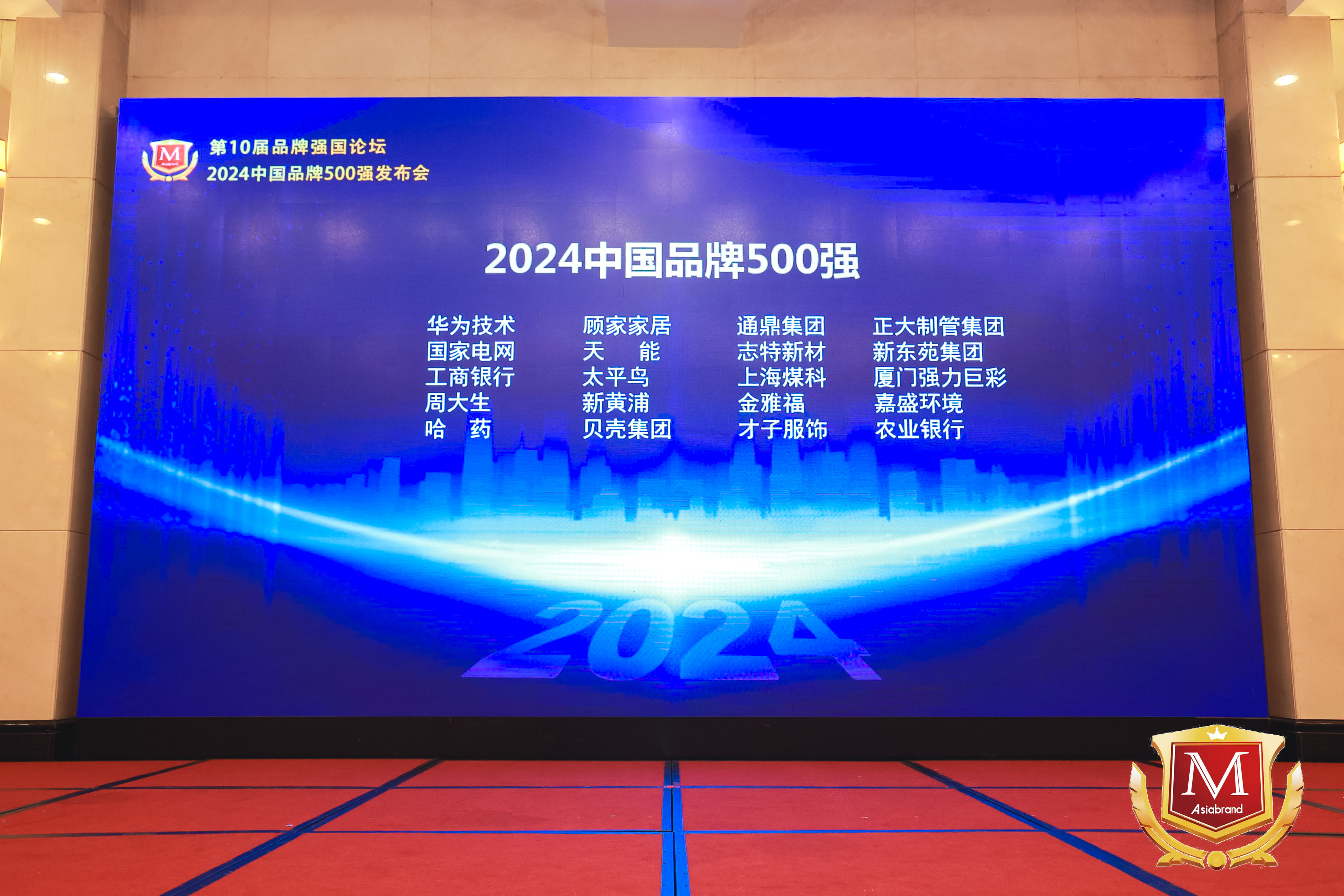 相信品牌力量|通鼎集团斩获“2024中国品牌500强”荣誉，沈小平荣获“2024中国品牌百名优秀企业家”称号